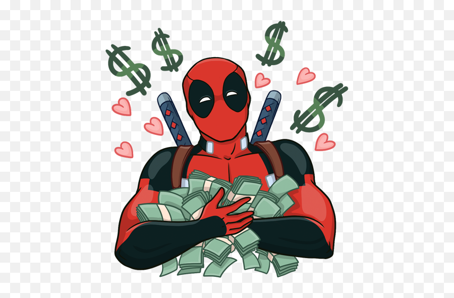 Vk Sticker 19 From Collection Deadpool Download For Free - Whatsapp Stickers Deadpool Emoji,Deadpool Emojis