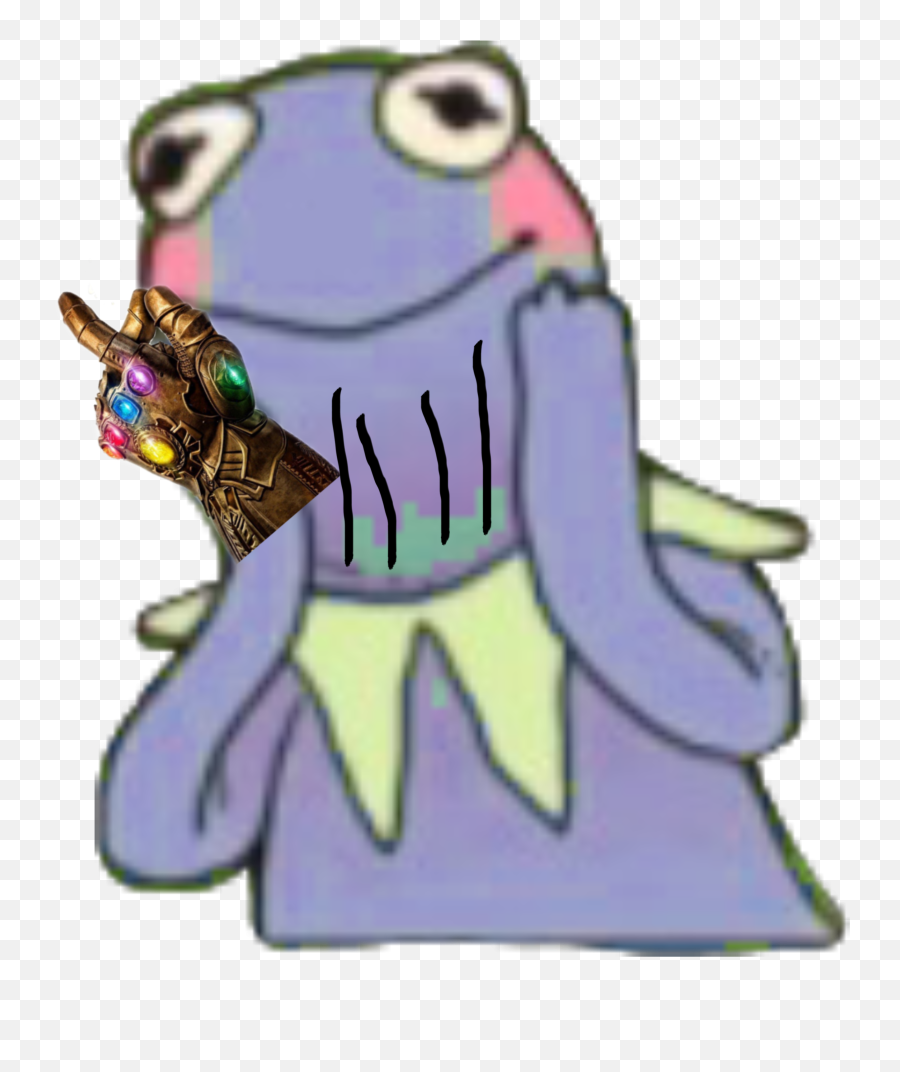 Kermit Thanos Mlg Meme Cute Sticker - Kermit The Frog Thanos Emoji,Mlg Emojis