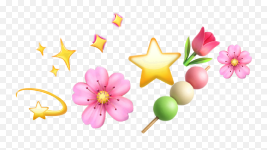 Cute Girlythings Girly Flowers Stars Emoji Emojis Cutee - Transparent Aesthetic Emoji Butterfly,Girly Emoji