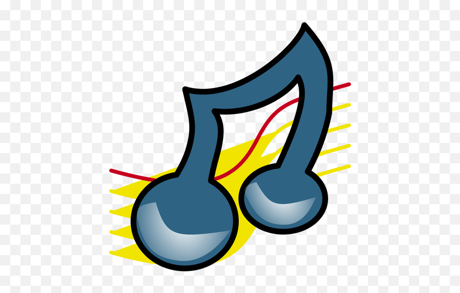 Twisted Musical Note Vector Image - Music Symbols Clip Art Emoji,Music Note Emojis