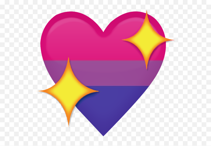 Some Bi Emojis - Pink Heart Emoji Png,Bi Emoji