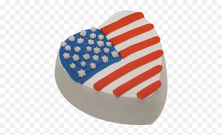 Stars N Stripes Heart Ice Cream Cake - Heart Shaped Flag Cake Emoji,Florida Flag Emoji