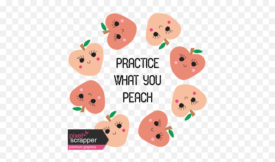 Pixel Art Peach Fruit - Cartoon Emoji,Peach Emoji Vector