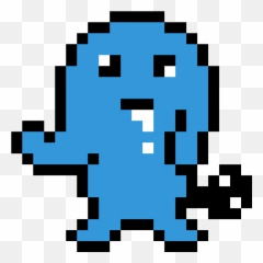 Wobbuffet Derp - Christmas Hat Pixel Art Emoji,Derp Emoticon
