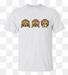 Monkey Emoji Hear Speak See No Evil - Eagles Football Shirt Ideas