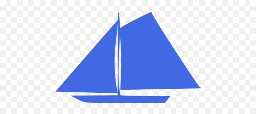 Royal Blue Boat 5 Icon - Sail Emoji,Boat Emoticon
