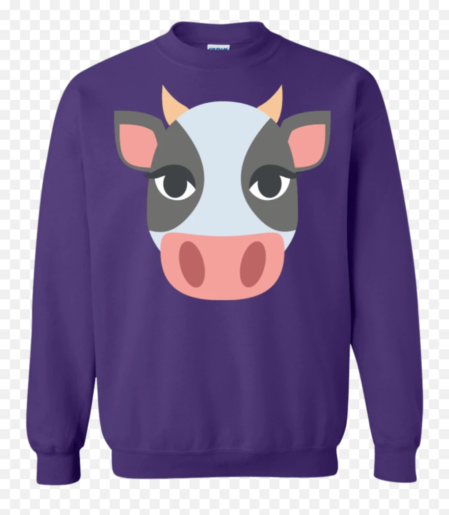 Cow Face Emoji Sweatshirt,Emoji 91