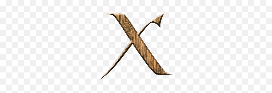 Wooden X Letter - Insect Emoji,Letter And Knife Emoji