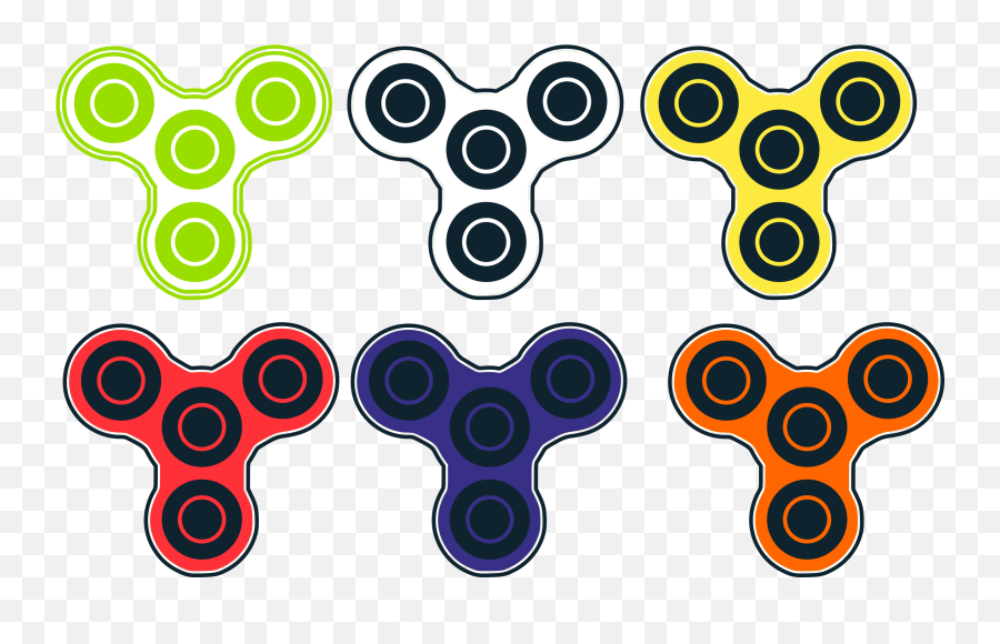 Fidget Spinner Clipart - Clip Art Fidget Spinner Emoji,Fidget Spinner With Emojis