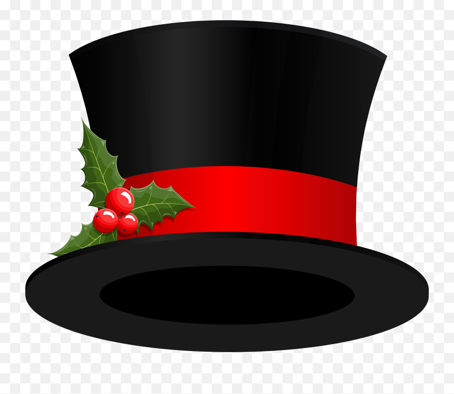Christmas Top Hat Clipart Emoji,Top Hat Emoji
