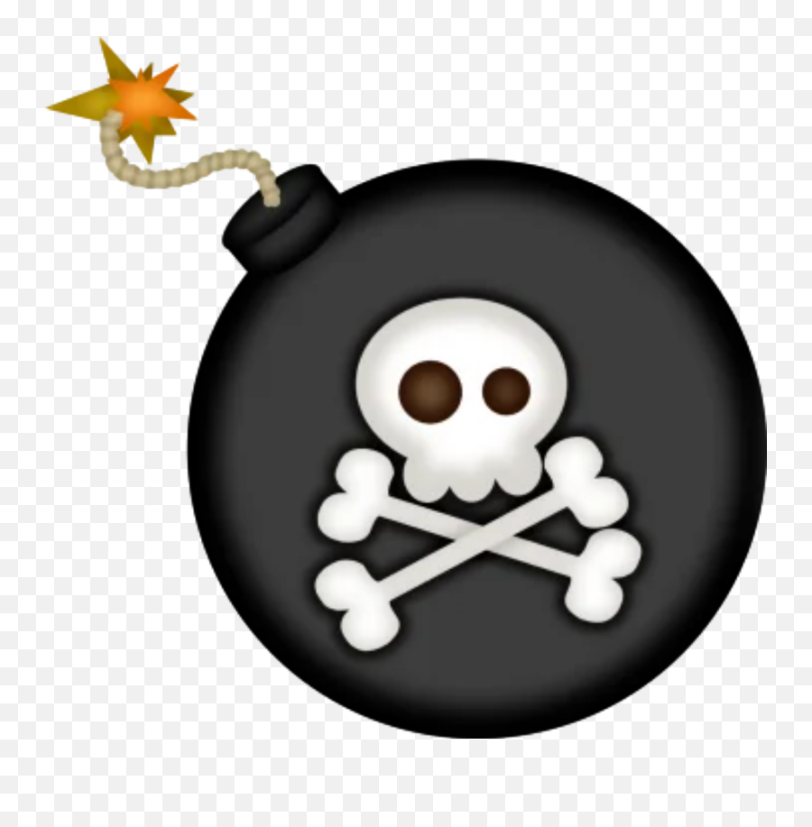 Skull Skulls Pirate Bomb Kaboom - Cartoon Emoji,Bomb Emoji Png