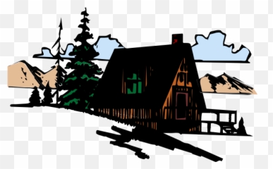 Log cabin clip art download image famclipart - Clipartix Mountain Vacation Art Emoji