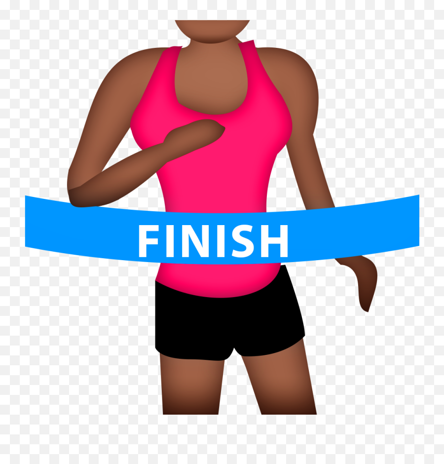 Marathon Emoji U2013 Running Emoji Afro Runner Marathon - Trunks,Jogging Emoji