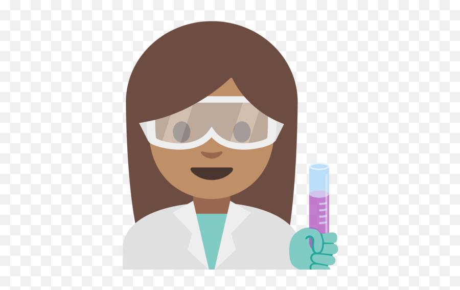 Medium Skin Tone Emoji - Clip Art,Woman Scientist Emoji