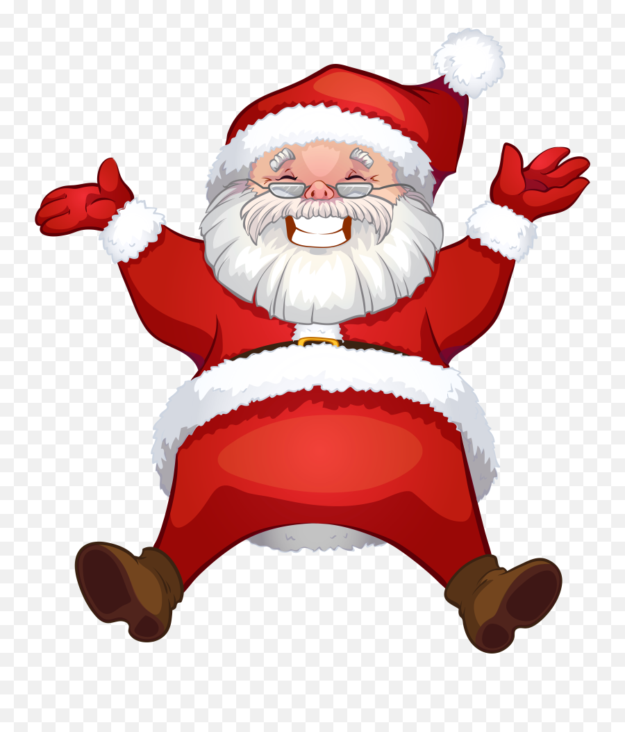 Top Santa Clip Art Clipart Blog - Am Your Secret Santa Emoji,Emoji Santa Claus