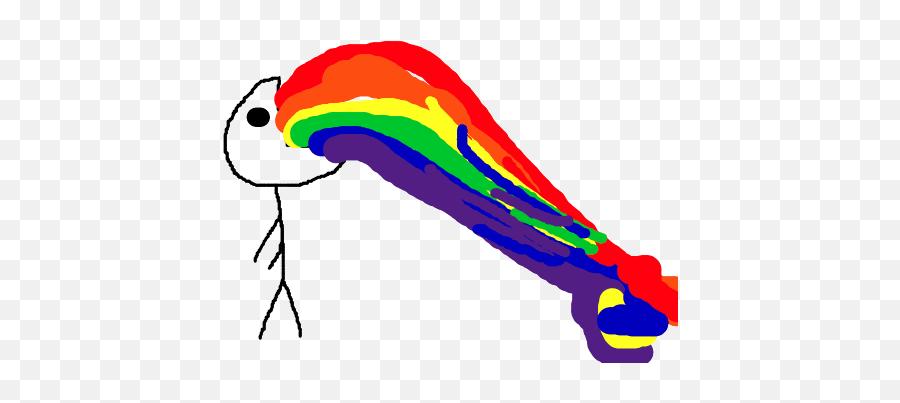 Rainbow Wo Stickers For Android Ios - Rainbow Barfing Unicorn Gif Emoji,Barfing Rainbow Emoji