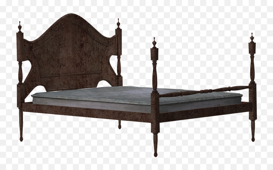 Download Bed Wooden Bed Rest Sleep Png Image Bed - Wood Bed Wooden Bed Png Emoji,Emoji In Bed