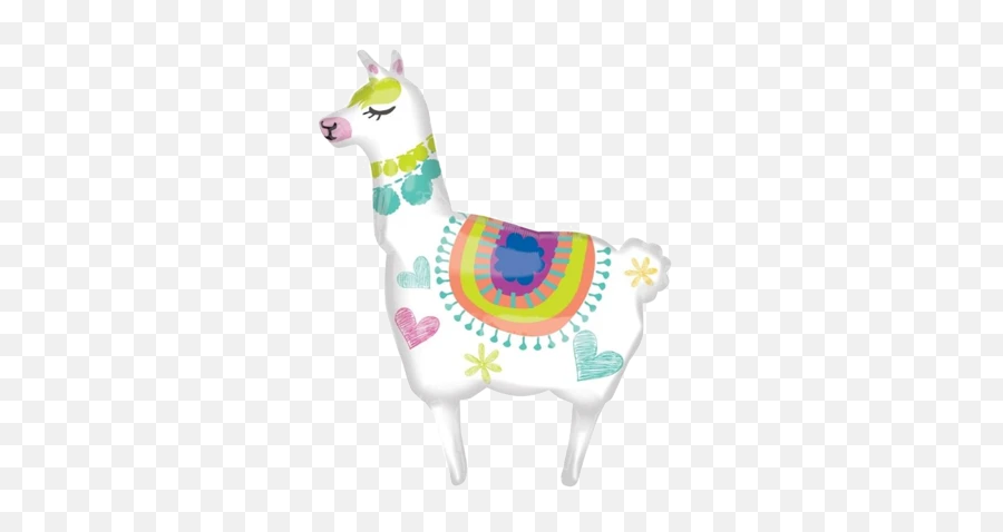 Llama Supershape Xl Foil Balloons - Llama Balloon Emoji,Llama Emoji