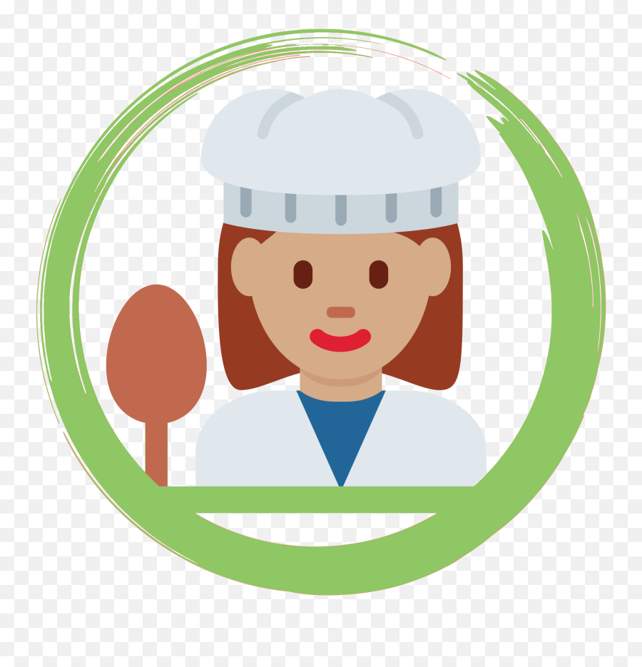 Emoji Cocinera Whatsapp Transparent Png - Emoji Cocinera Whatsapp,Healthy Emoji