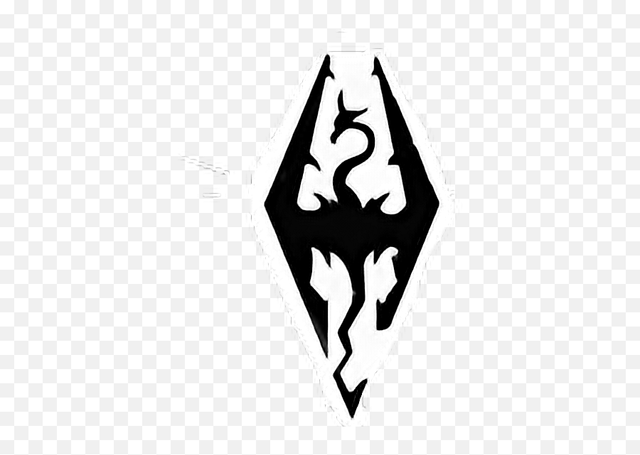 Skyrim Sticker - Elder Scrolls Imperial Dragon Emoji,Skyrim Emoji