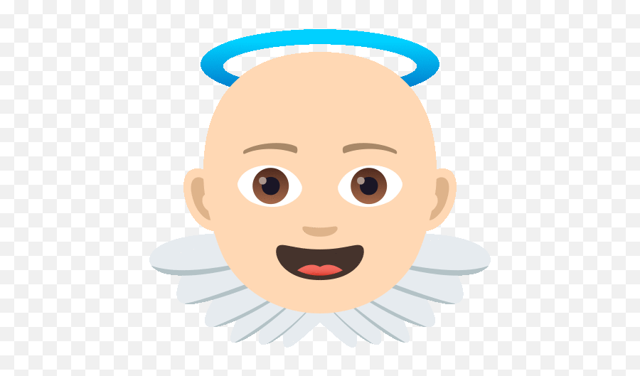 Angel Joypixels Gif - Happy Emoji,Angel Baby Emoji