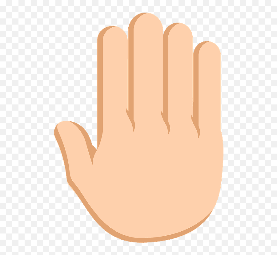 Raised Back Of Hand Emoji Clipart Free Download Transparent - Clip Art,Black Raised Fist Emoji