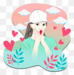 Wastickerapps Girly M - Stickers Emoji