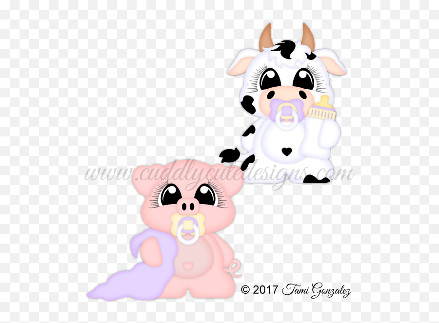 Baby Cow Png - Cow U0026 Pig Cartoon 883482 Vippng Baby Cow Cartoon Hugging Emoji,Leaf Pig Emoji