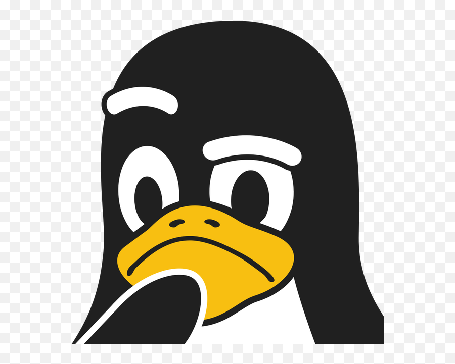 693 Best Images - Linux Tux Thinking Emoji,Rotating Thinking Emoji