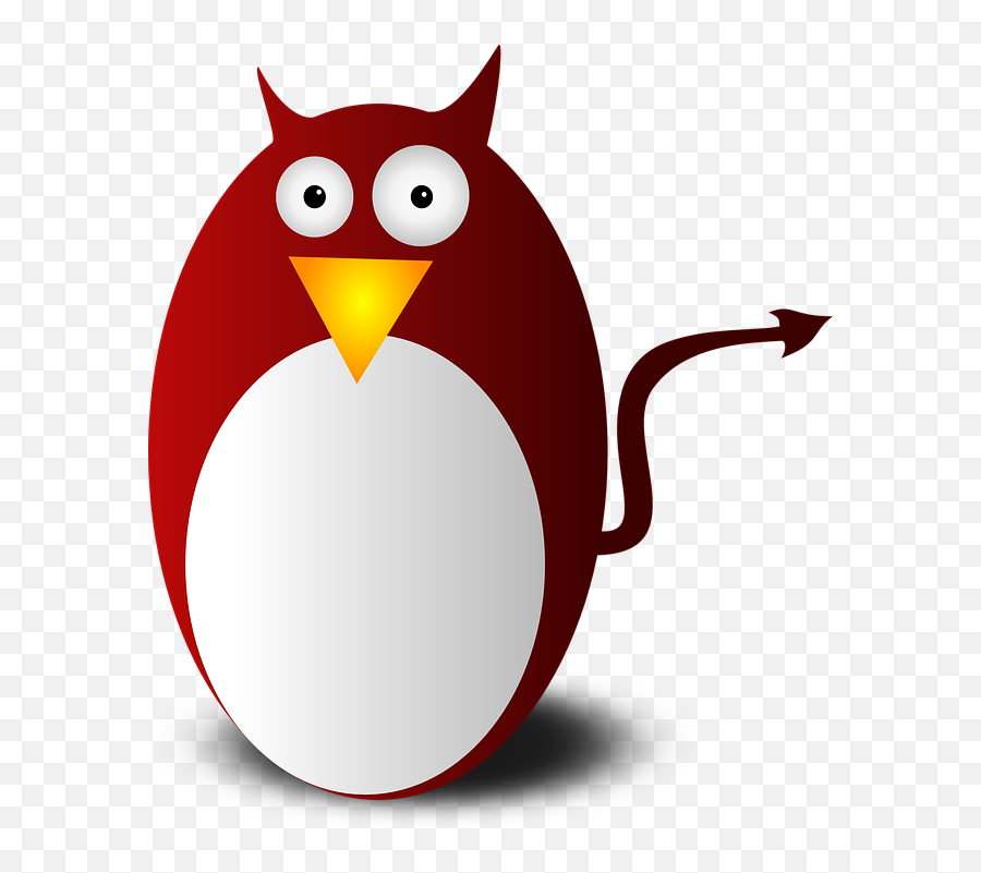 Free Devil Demon Vectors - Design Logo Pinguin Ubuntu Emoji,Devil Horns Emoji