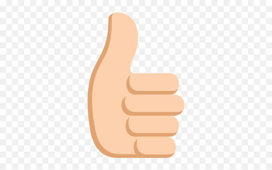 Thumbs Up Sign Medium Light Skin Tone Emoji Emoticon Vector - Sign,Thumbs Up Emoji Png