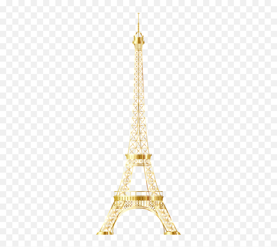 Eiffel Tower Paris France - Gold Eiffel Tower Transparent Background Emoji,Eiffel Tower Emoji