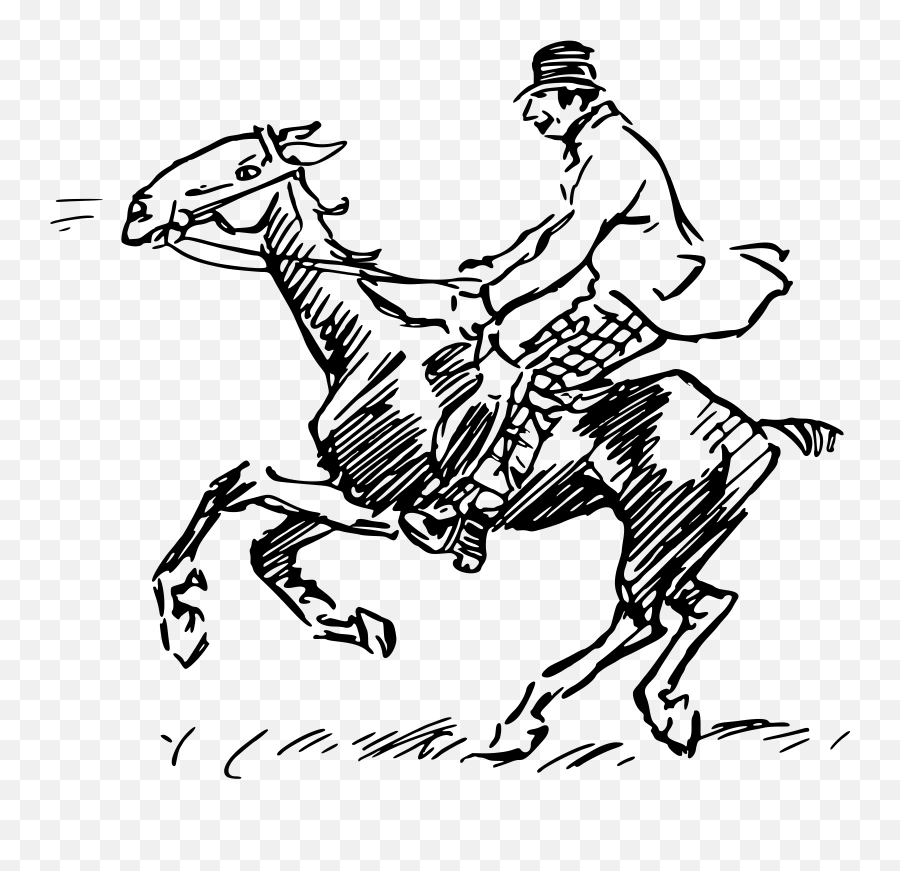 Man Riding An Old Horse Vector Clipart - Man On A Horse Clipart Emoji,Gun Star Emoji