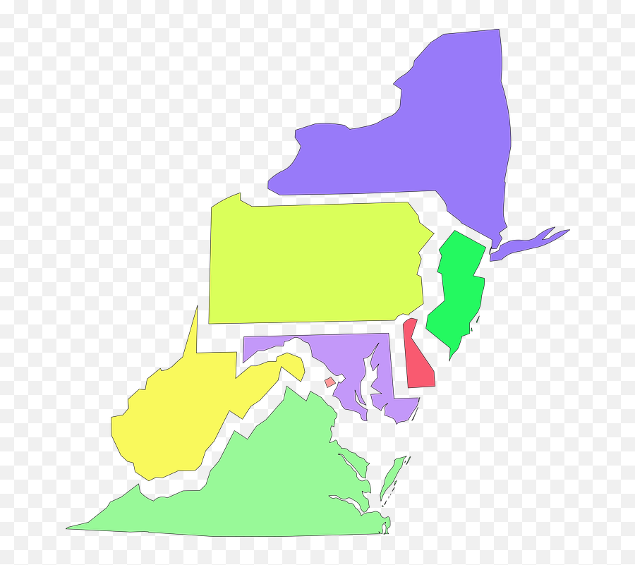 Northeast Usa States - Illustration Emoji,New Jersey Emoji