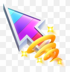 Arrow Rainbow Fortnite Galaxy Star - Cool Mouse Pointer Png Emoji