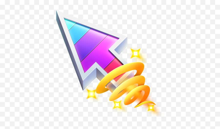 Arrow Rainbow Fortnite Galaxy Star - Cool Mouse Pointer Png Emoji,Emoji Cursor