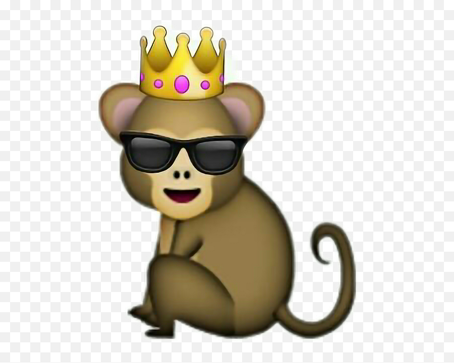 Clipart Monkey Sunglasses Transparent - Monkey Emoji With Sunglasses,Three Monkey Emoji