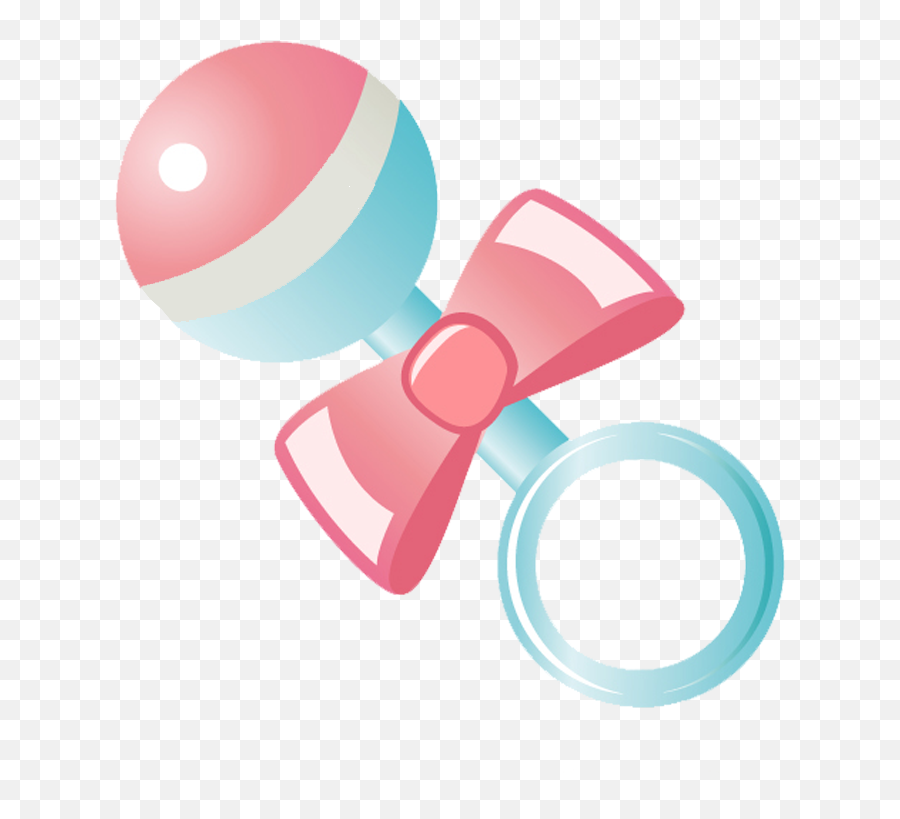 Pacifier Clipart Rattle Pacifier - Cartoon Baby Toys Png Emoji,Rattle Emoji