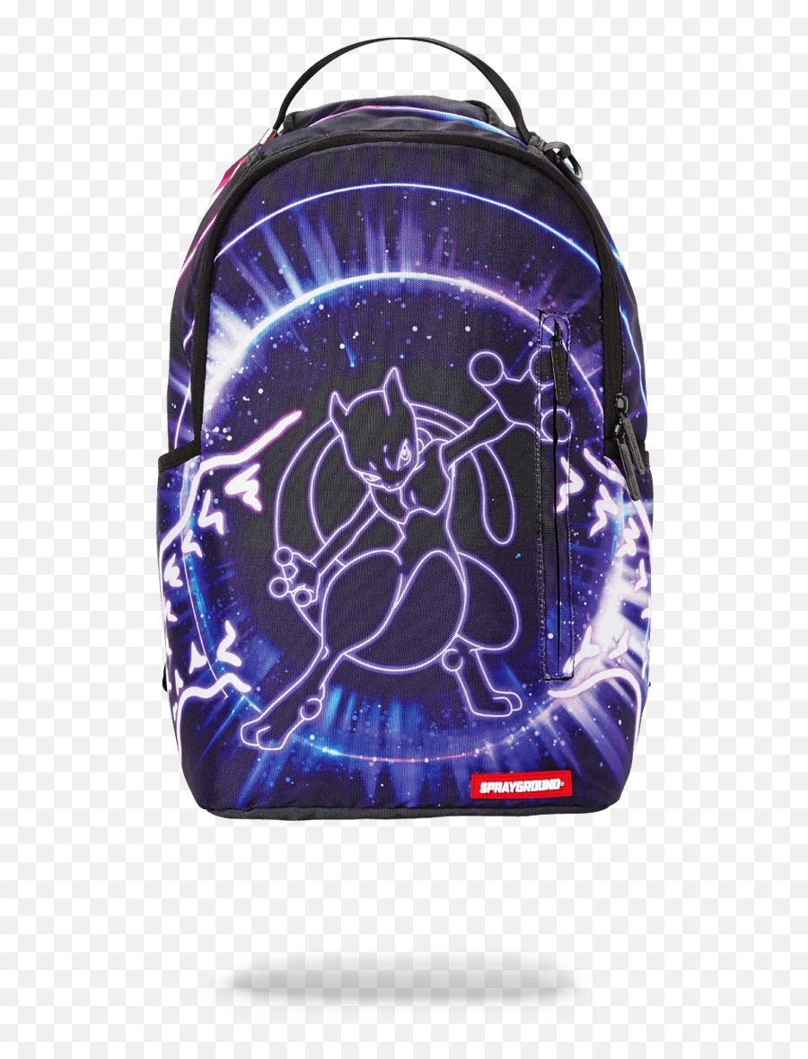 Sprayground Backpack Pokemon Mewto - Sprayground Mewtwo Backpack Emoji,Purple Emoji Backpack