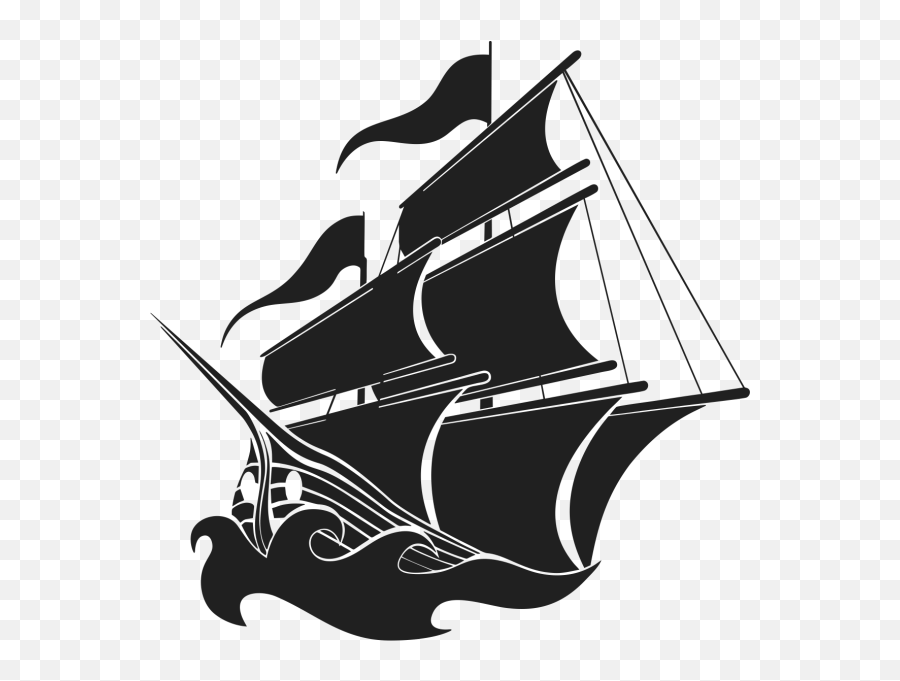 Piracy Silhouette Ship - Logo Pirates Ship Png Emoji,Pirate Ship Emoji