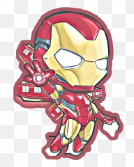 Ironman Chibi Sticker Ironman Chibi Fanart Sticker Marv - Iron Man Drawing Chibi Emoji,Iron Man Emoji