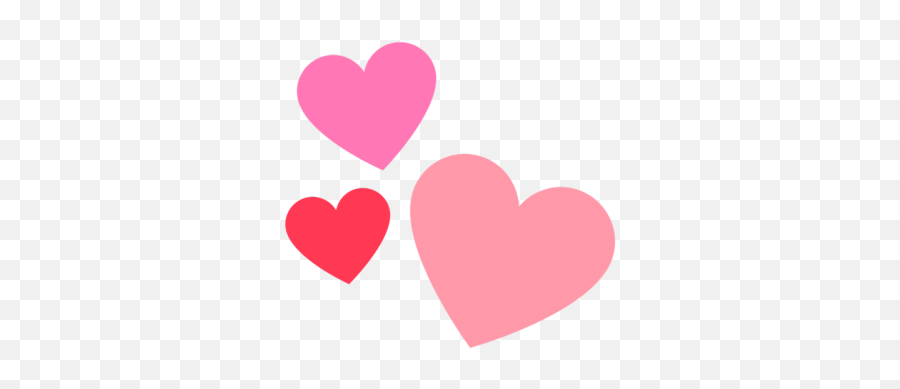 Red Heart Emoji - Pink And Red Hearts,Two Hearts Emoji