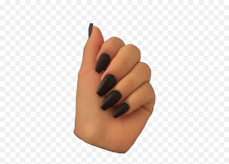 Freetoedit Black Nails Aesthetic - Aesthetic Black Nails Emoji,Black Nails Emoji