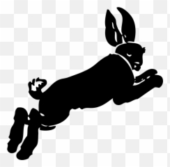 Kelinci Melompat Bergerak - Running Rabbit Cartoon Transparent Background Emoji