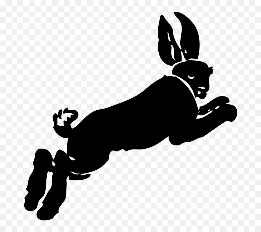 Kelinci Melompat Bergerak - Running Rabbit Cartoon Transparent Background Emoji,Galaxy S4 Emoji