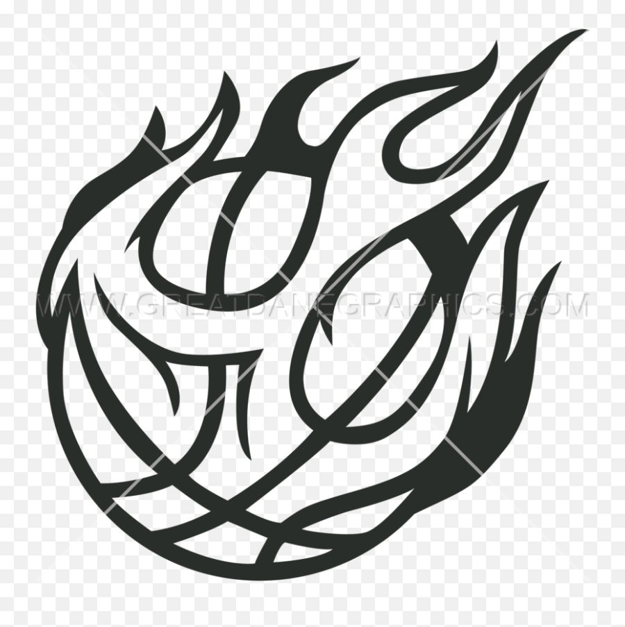 Bad Weather Clipart - Draw A Basketball On Fire Emoji,How To Draw The Fire Emoji