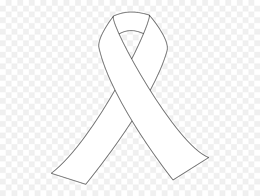 Awareness Ribbon Outline - Clipartsco White Aids Ribbon Png Emoji,Awareness Ribbon Emoji