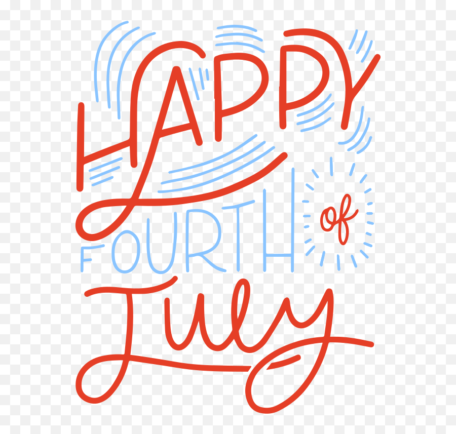 Happy 4th Of July Sign Free Svg File - Calligraphy Emoji,Happy 4th Of July Emoji
