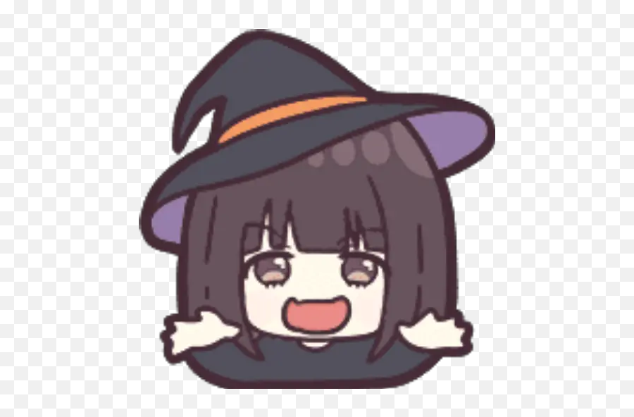 Menhera - Chan Emoji Bruja Fictional Character,Witch Hat Emoji