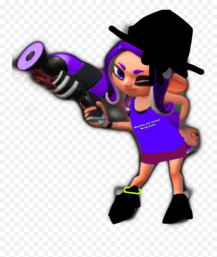 Octoling Octoexpansion Tophat Cute Sticker By Marina - Costume Hat Emoji,Tophat Emoji